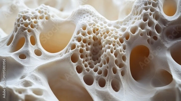 Obraz Close-up of porous, organic material showcasing intricate textures and patterns.