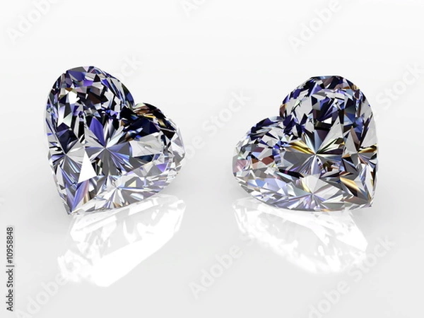 Obraz diamond hearts