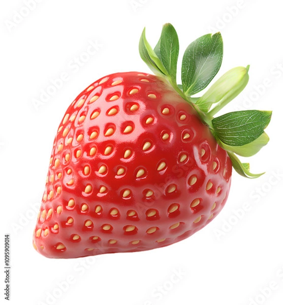 Fototapeta strawberry isolated on transparent background