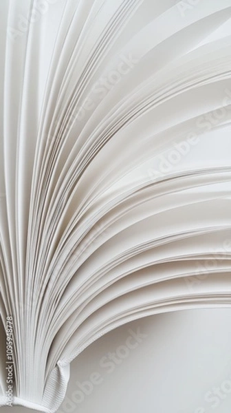 Fototapeta Close-up of an open book with pages fanned out.
