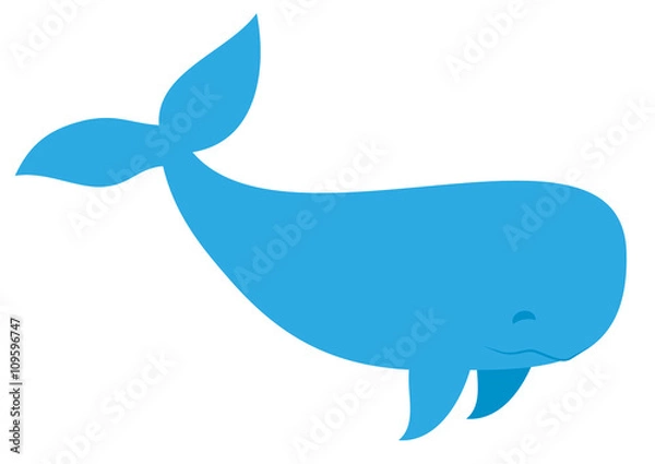 Obraz Wal Vektor freigestellt