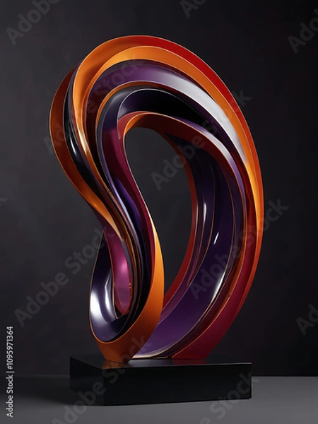 Obraz abstract 3d shape