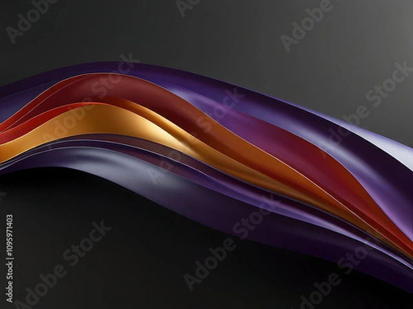 Obraz abstract 3d shape