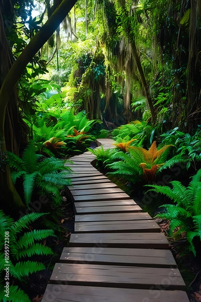 Obraz path in the forest