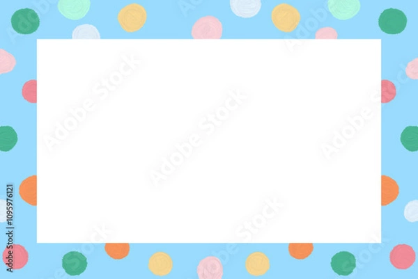 Fototapeta easter eggs frame