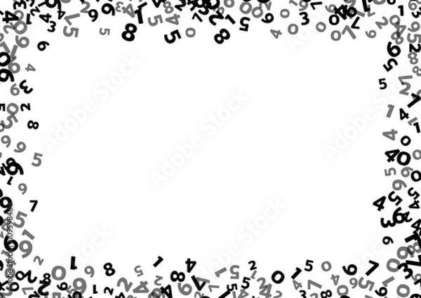 Fototapeta Abstract math number background. Vector illustration