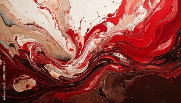 Obraz Abstract background 混ざる絵の具のイメージ　16:9