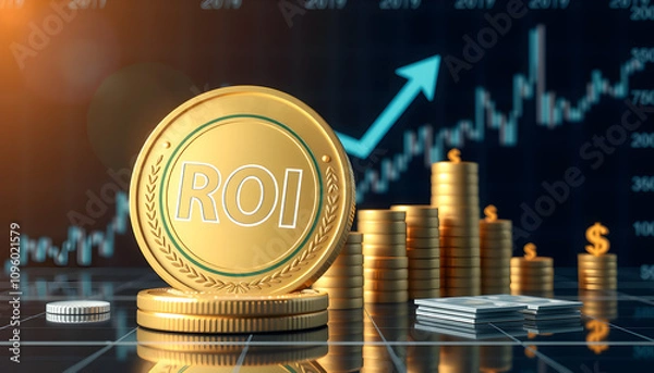 Fototapeta Return Of Investment financial goals and asset management