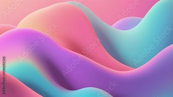 Fototapeta abstract background with hearts