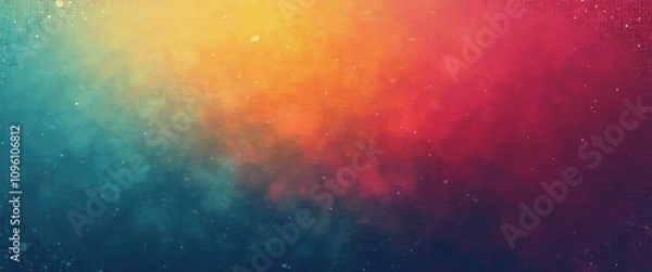 Fototapeta Vibrant Gradient with Layered Noise and Grain Texture for a Bold Abstract Digital Art Background with Depth and Style.