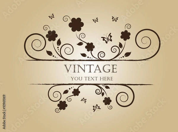 Fototapeta vintage frame