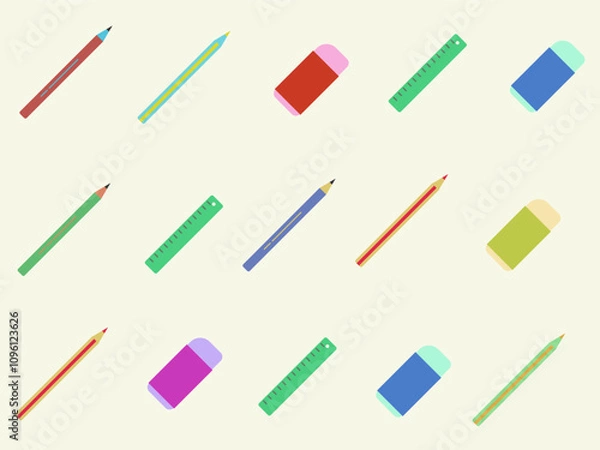 Obraz background of various writing materials