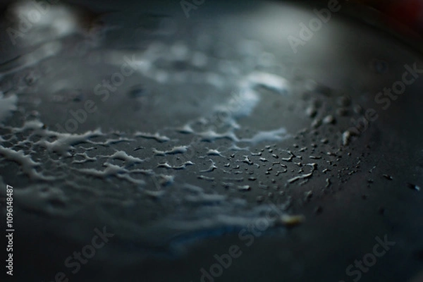 Obraz water drops on black background