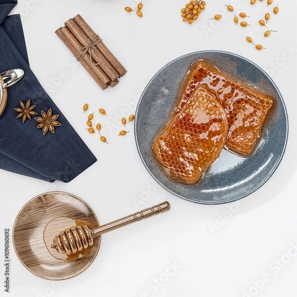 Fototapeta Savoring every bite from this delightful plate! 🍽️✨ Who else loves the little moments spent enjoying tasty snacks? What's on your plate today? 