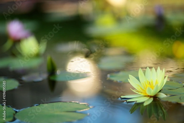 Obraz 黄色いスイレン