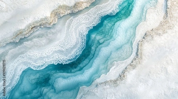 Fototapeta The turquoise blue sea, golden sandy beaches and stunning natural beauty.