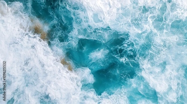 Fototapeta The turquoise blue sea, golden sandy beaches and stunning natural beauty.