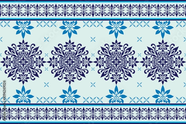 Fototapeta abstract florals, aesthetics, background leaf, botanical design, botanical illustration, botanical print, classic patterns, colorful blooms, decorative flowers, evergreen leaves, exotic leaves, fabric