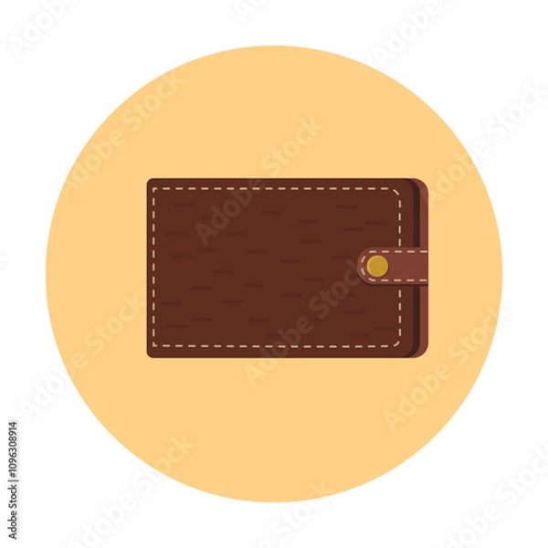 Obraz brown leather wallet for storing money