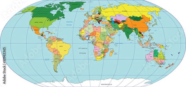 Obraz Map of world