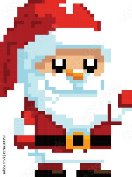 Obraz Jolly Pixel Santa