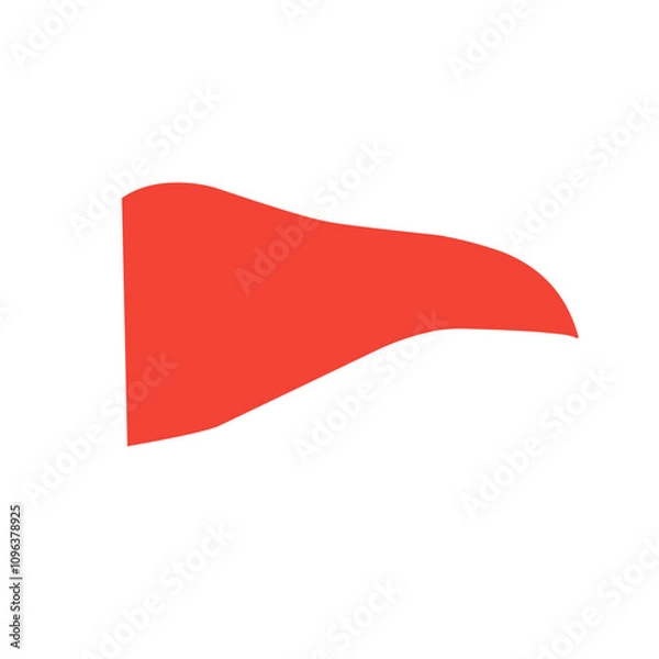 Fototapeta fluttering triangular flag icon