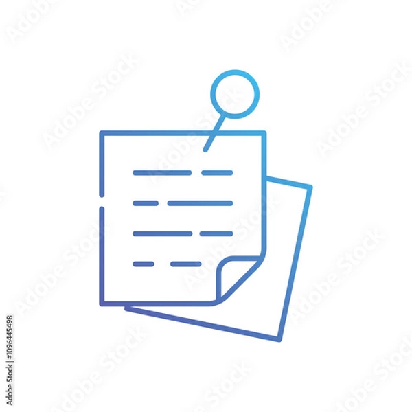 Obraz Quick Notes vector icon