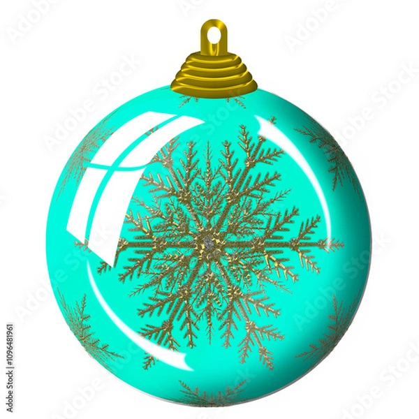 Fototapeta Boule de Noël décrorée