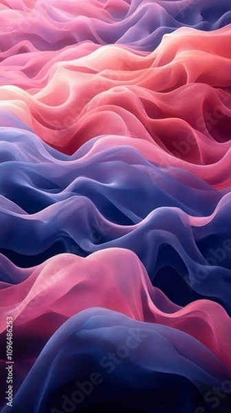 Fototapeta Fluid Fabric Gradient Design