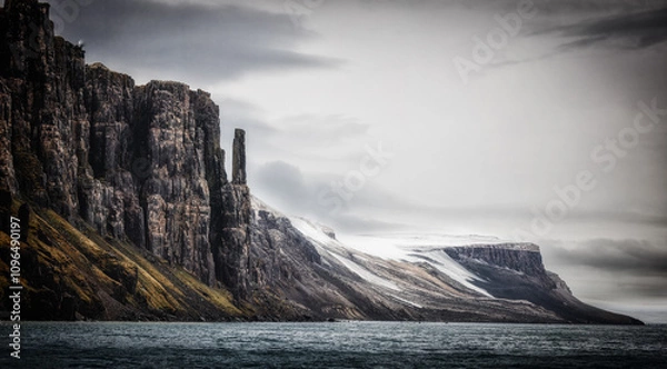Obraz Ever changing landscapes of the top of the world, Svalbard. 