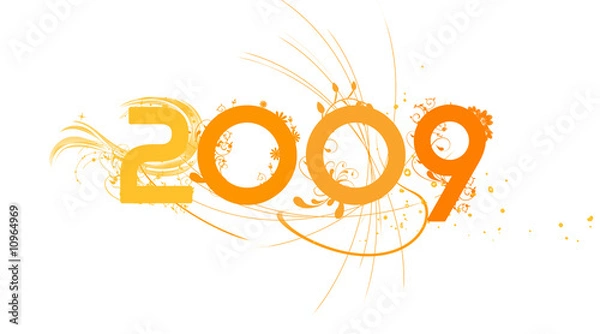 Obraz 2009 orange courbes