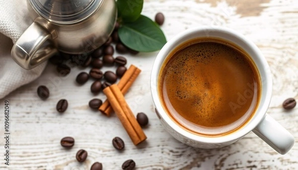 Obraz Aromatic Coffee with Cinnamon: Benefits, Recipes and Tips for Preparing the Best Coffee