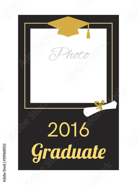 Obraz Student 2016 graduation photo frame.