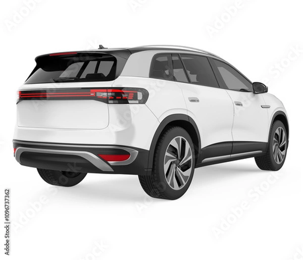 Fototapeta SUV Car Isolated