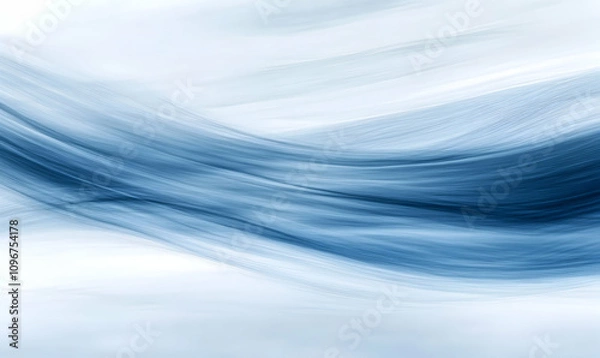 Obraz Abstract background with flowing blue lines.