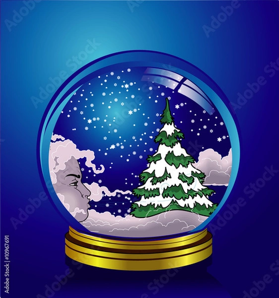 Obraz New Year's sphere