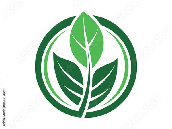 Fototapeta leaf Logo art design