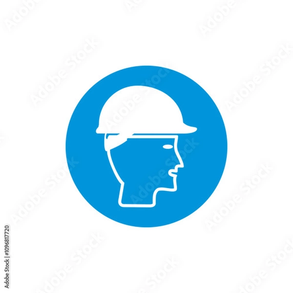 Obraz safety helmet icon symbol sign vector