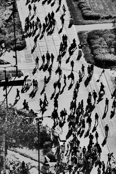 Fototapeta Miejski tłum