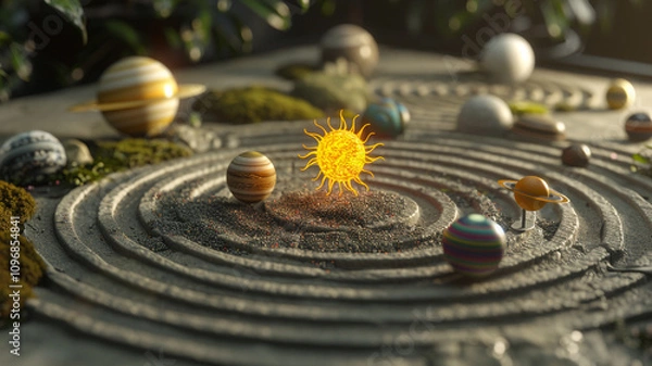 Fototapeta flower on the stone