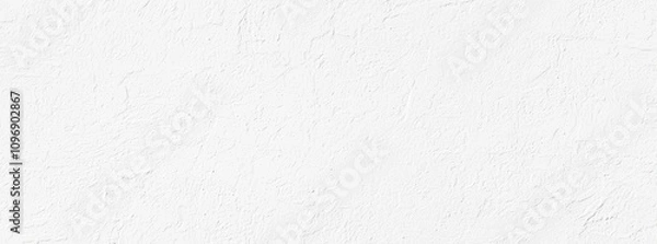 Obraz seamless of  Mediterranean uneven lime plaster limestone wall surface -  handmade texture of white concrete wall  - background