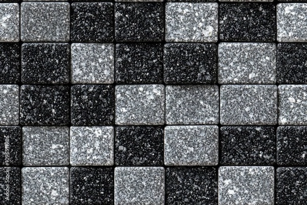 Fototapeta seamless of  Roof shingles background and texture. grey and black asphalt tile of house roof. , isolated on white background,  , copy space, copy space for text,