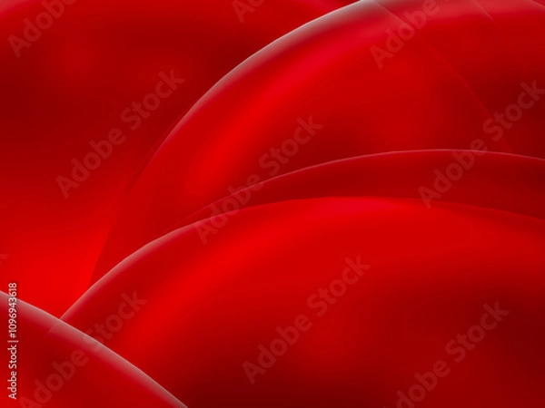 Fototapeta Abstract Red waves geometric background. Modern background design. gradient color. Fluid shapes composition. Fit for presentation design.