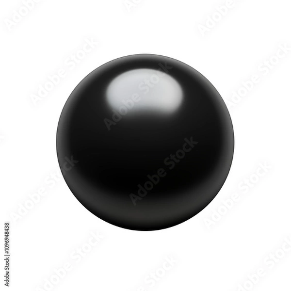 Fototapeta black ball transparent background