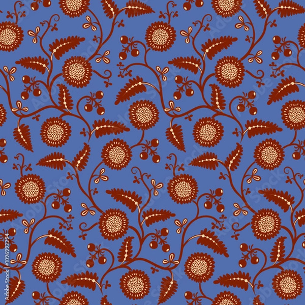 Obraz Victorian floral seamless pattern