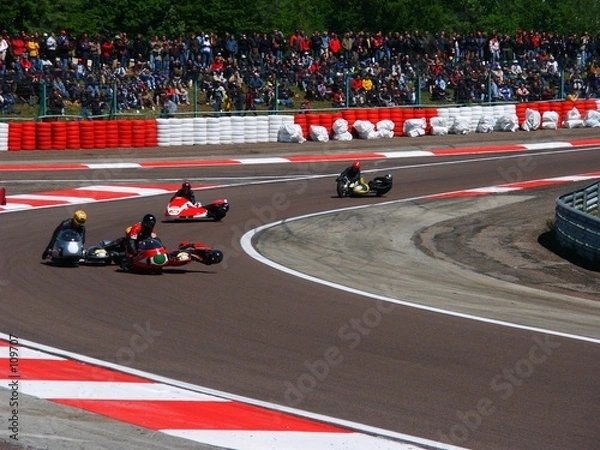 Obraz side car en course