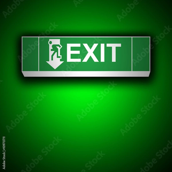 Obraz emergency exit sign