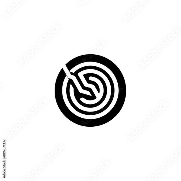 Obraz Coin Icon, Minimal Simple Logo