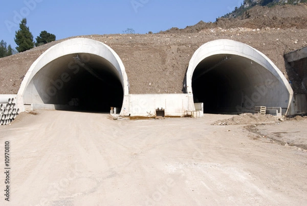 Obraz highway tunnels under construction