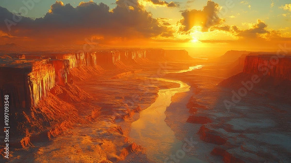 Obraz Iguazu Falls Sunset Panorama